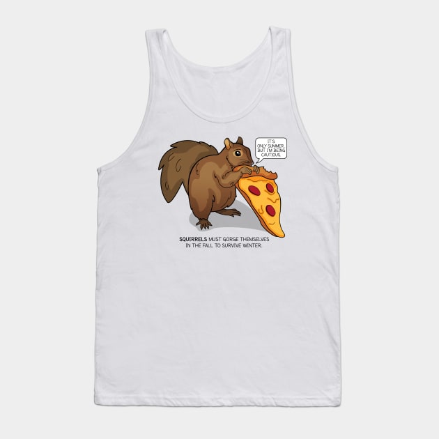 Pizza Squirrel by Zoodraws Tank Top by Zoodraws